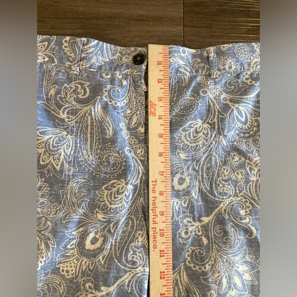 Talbots Crop Pants 16P Linen Blend Floral - Picture 7 of 11